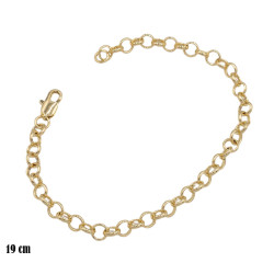 Bransoletka CM miedź pozłacana 14k - MF39305